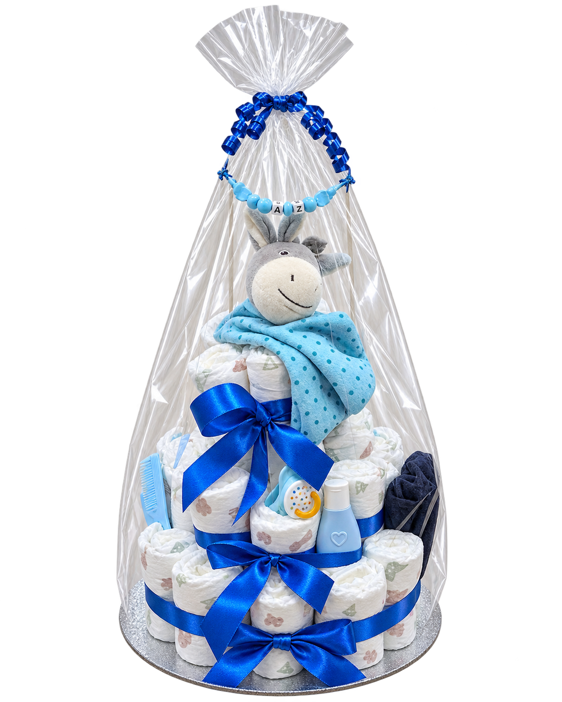 Windeltorte Blau – Geschenk zur Geburt & Babyshower | EventVibes