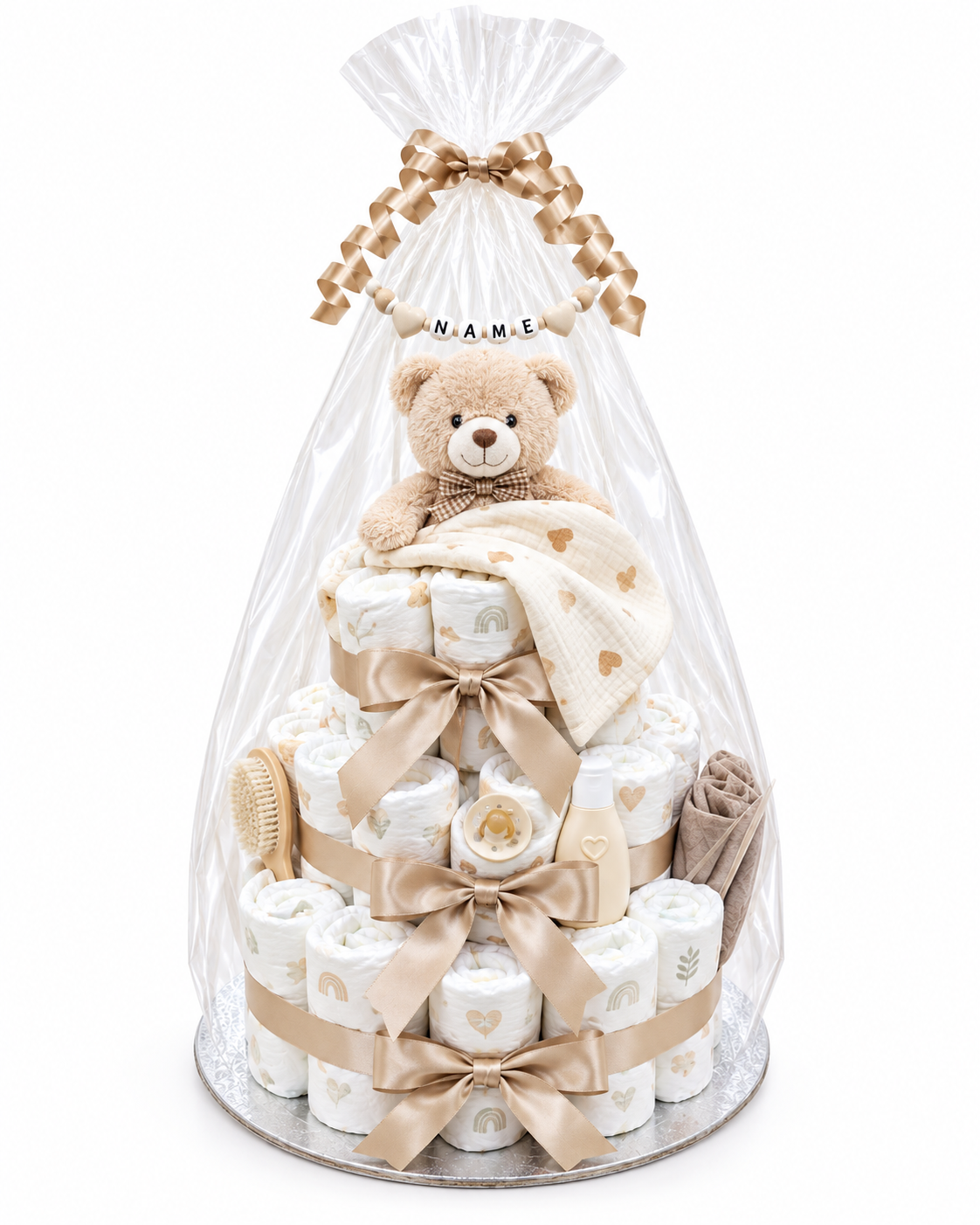 Windeltorte individuell – Wunschfarbe & Name | EventVibes